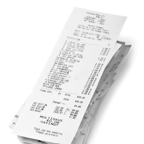 expenses receipt record